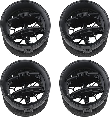 Miniatura 8 de TQPONLY Rejilla de Ventilación del Conducto de Aire del Calentador AC del Tablero (4 Piezas) Compatible con Ford F150 Lobo 2009-2014 Accesorios