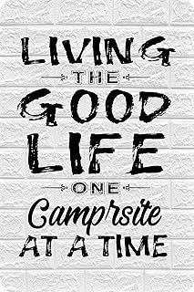 Camper Decor Sign Living The Good Life Rv Decor Camping Accessories for Travel Trailers Decorative Camper Decorations for ...