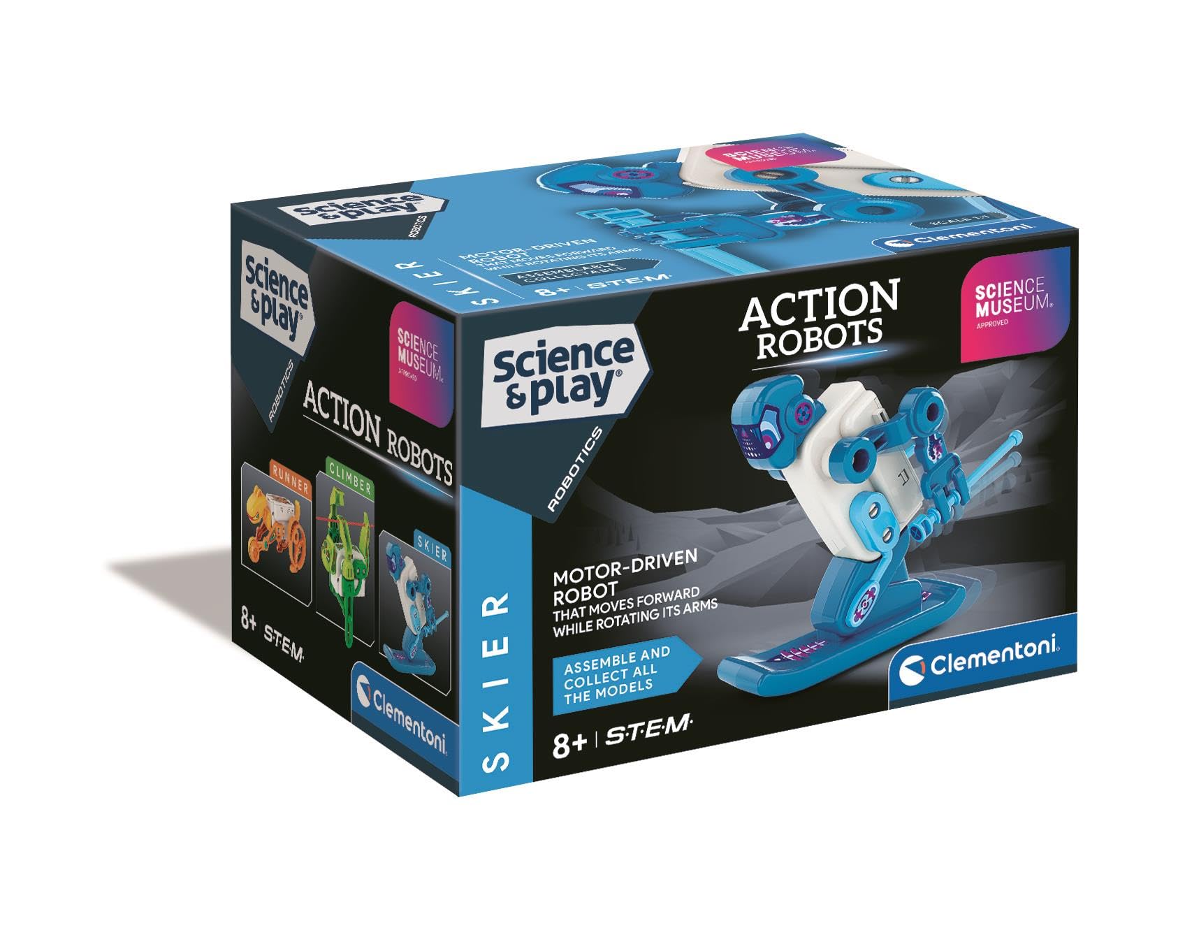 Clementoni - 61570 - Action Robot - Skier