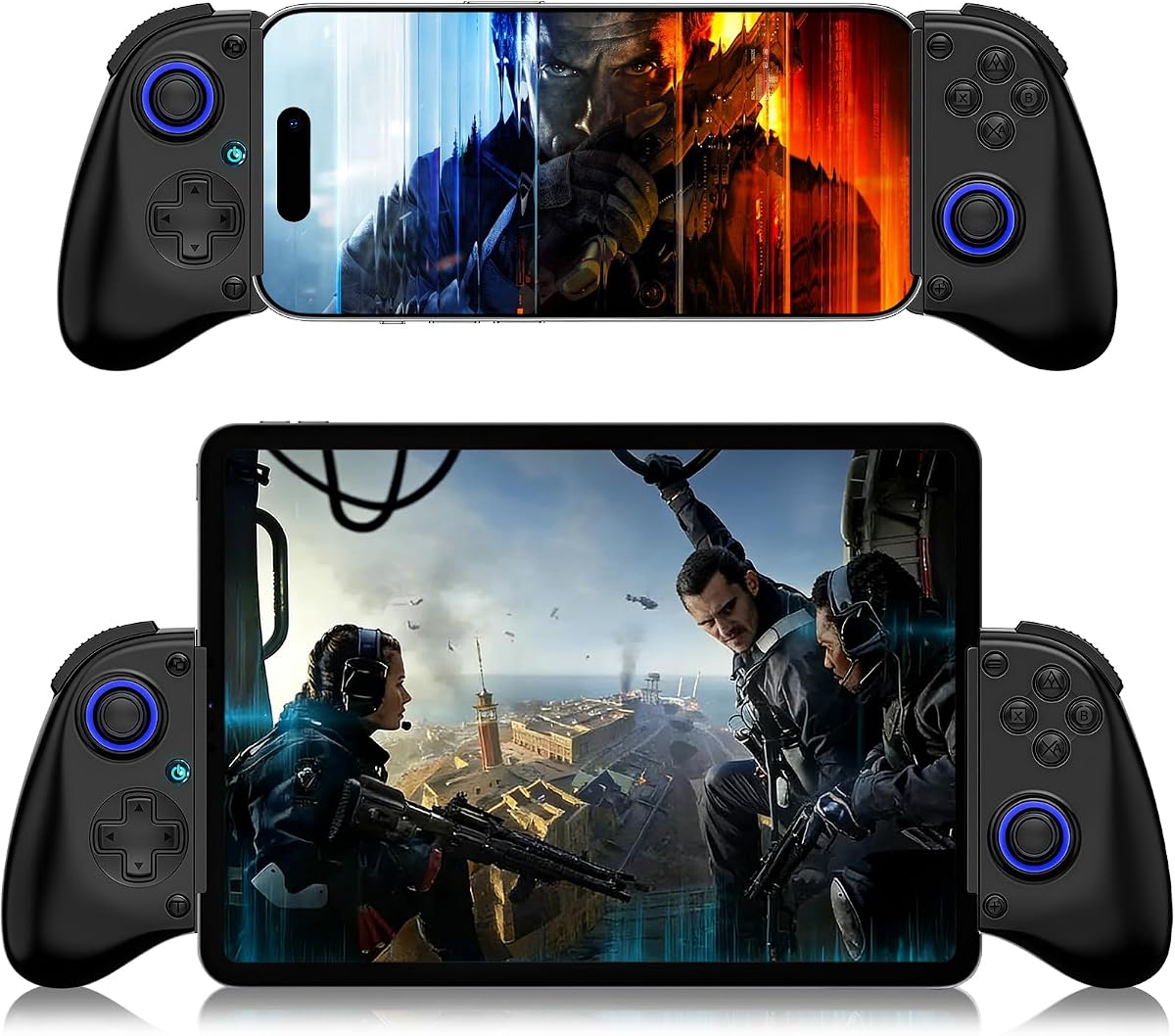 Controlador de teléfono para iPhone, iPad, teléfono Android, tableta, PC, Switch 2, controlador de juegos móvil con disparador Hall, Turbo, programación, vibración, Gamepad inalámbrico portátil Play Streaming, juegos en la nube