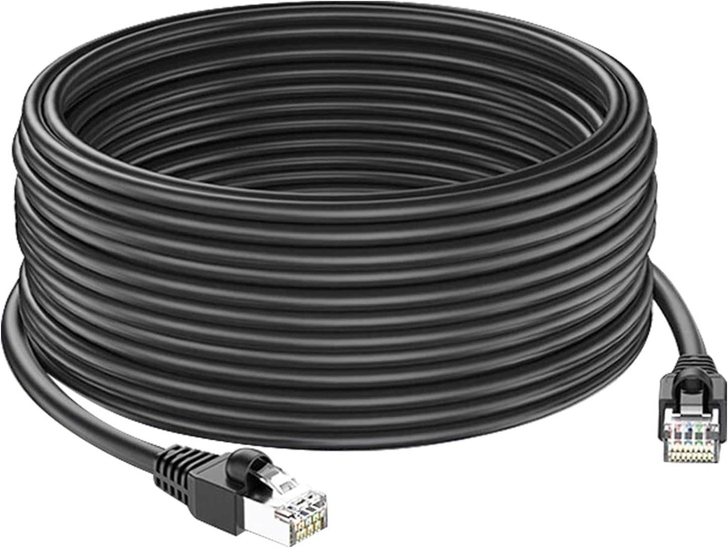 Amazon YESKAMO 防犯カメラ用 LANケーブル CAT5Eタイプ イーサネットケーブル poe給電カメラ用 (20m