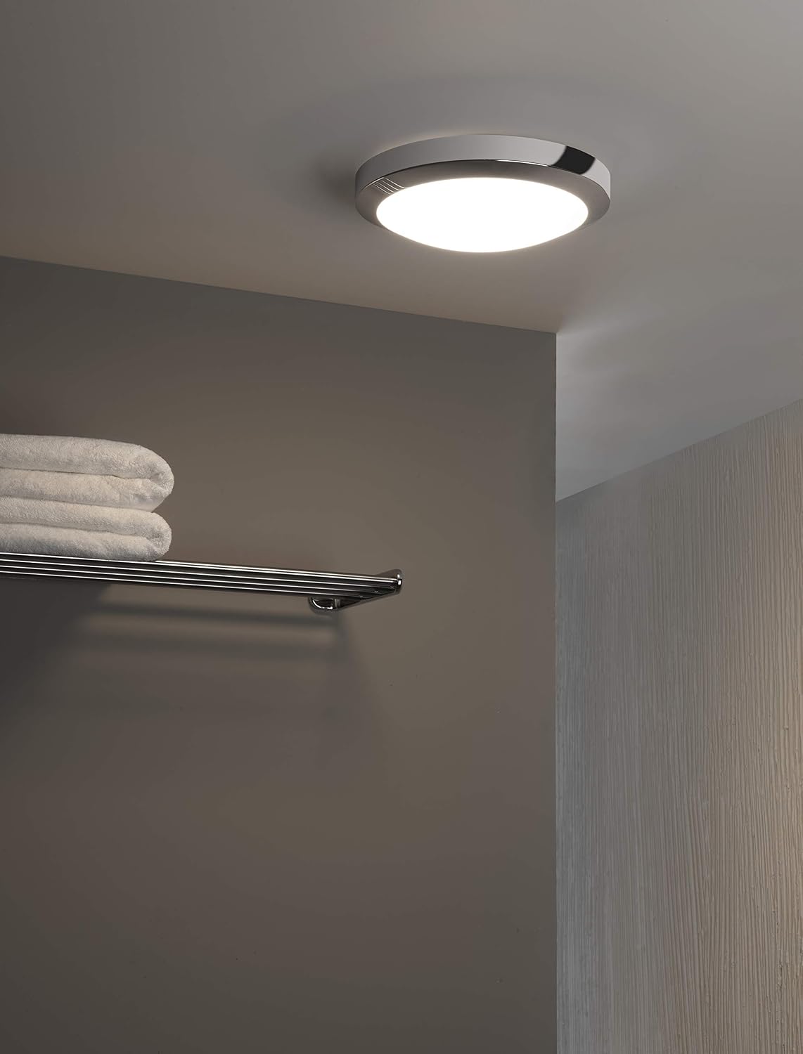 Astro 0 E27 Dakota 300 Ceiling Light Excluding 1 X 60 Watt 230 V Bulb Chrome White