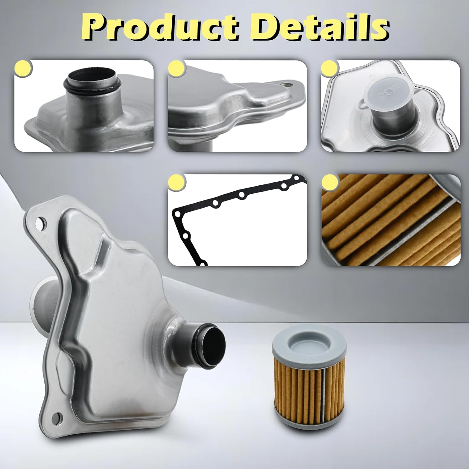 RE0F02H F018E RE0F10J JF019E Automotive Trans Transmission Filter Kits Oil Pan Gasket L4 V6 2.5L 3.5L Fits for Nissan Pathfinder Murano Quest 14-21# 31728-29X0D 31726-28X0A 31397-1XF0D