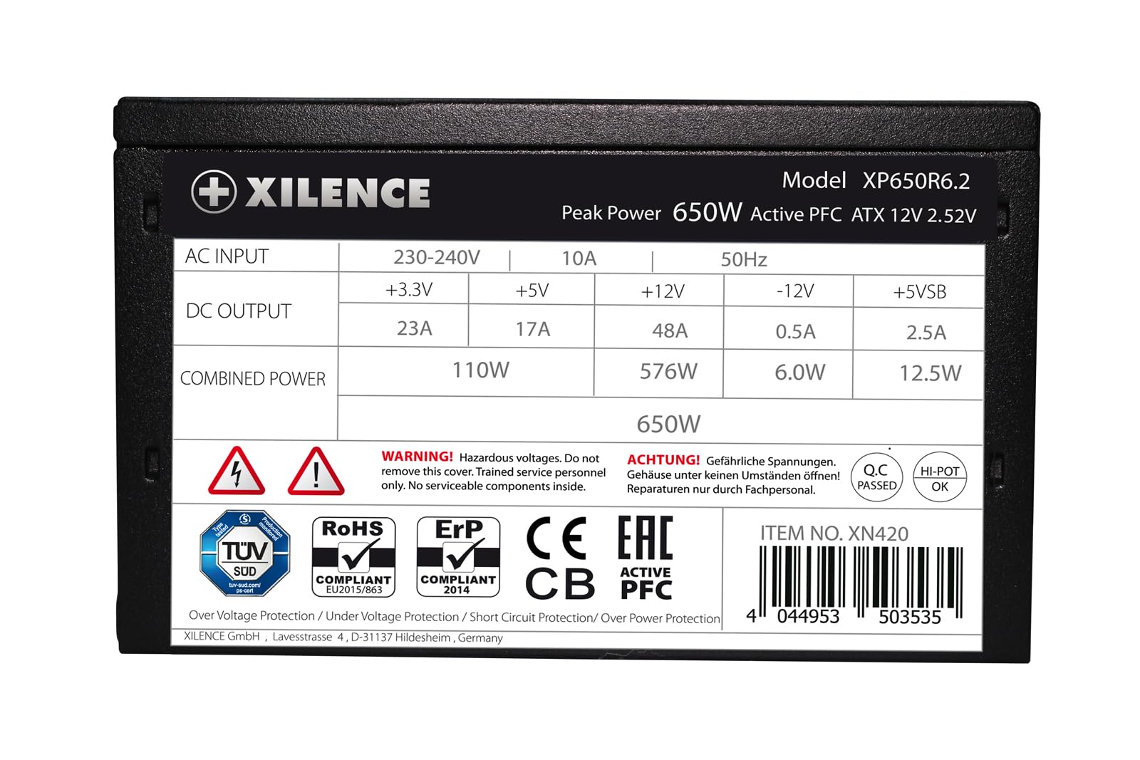 Xilence XP650R6.2 ATX 650W PC Netzteil – Bild 6