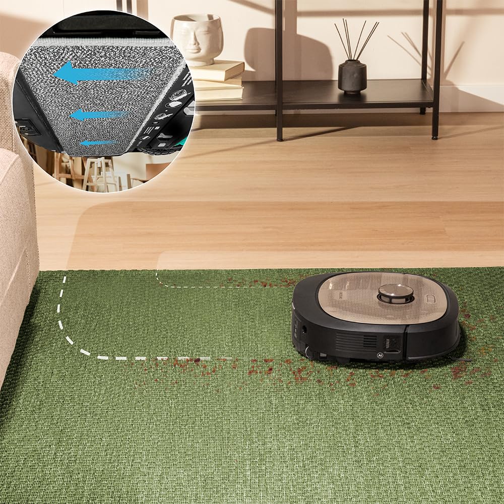 Cecotec Robot Aspirateur et Laveur de Sols avec IA, Base Autovidage et Technologie Laser Conga Z100. 20000Pa, Serpillière Bimatière XXL, Autovidage Poussière, Eau et Nettoyage de Serpilleres, App