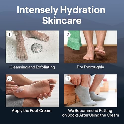 Miniatura 6 de Pumice Valley Crema de pies para pies y talones secos agrietados, hidratante natural, maíz, tratamiento de callos - piel, loción corporal, sales del
