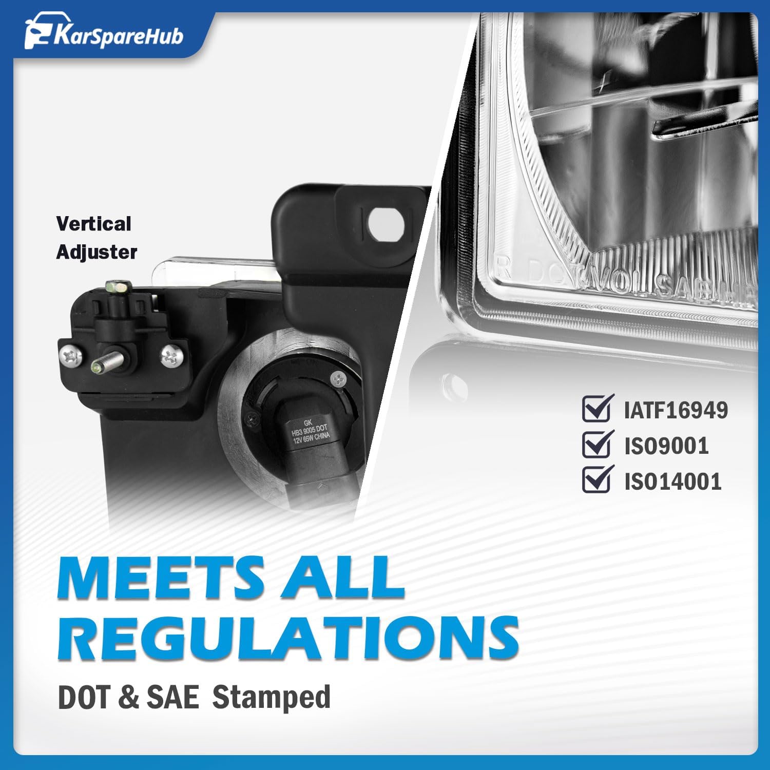 Headlights Assembly for 1994-1998 Chevy C10 Pickup Truck C/K 1500 2500 3500 Silverado Tahoe Suburban, 92-94 Blazer Driver & Passenger Side