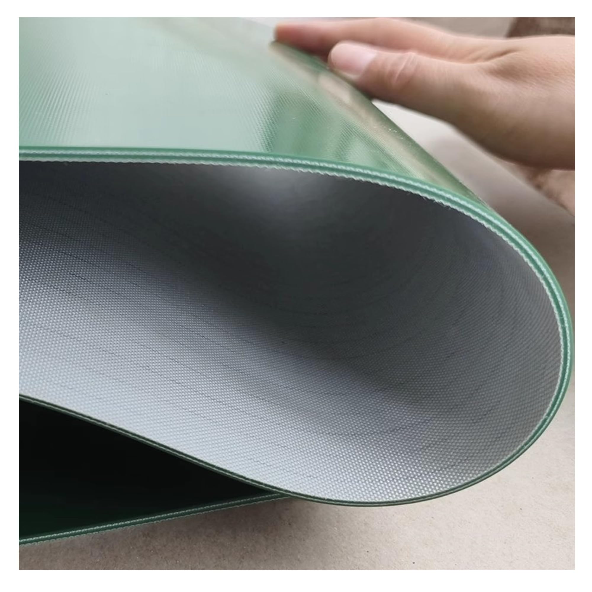 Alfombrilla de goma antideslizante verde for bancos de trabajo y suelos de camiones, alfombrilla de PVC flexible resistente al aceite de 2 mm for uso industrial, 1 unidad(130x100cm)