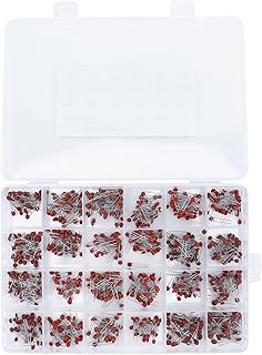 960PCS Ceramic Capacitor Assortment Kit, 24 Values 2PF-0.1UF Ceramic Capacitor DIY Electronic Capacitors in Line Capacitor Components for Hobby Electronics Audio Video