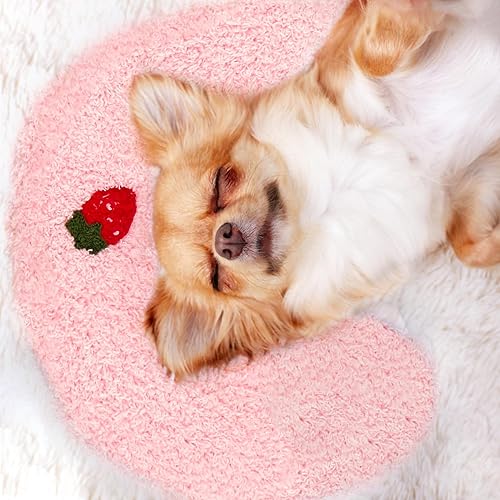 Mity rain Almohada calmante para perros, grande de 14.2 x 9.4 pulgadas, almohada para aliviar la ansiedad para perro, almohada de cuello ultrasuave