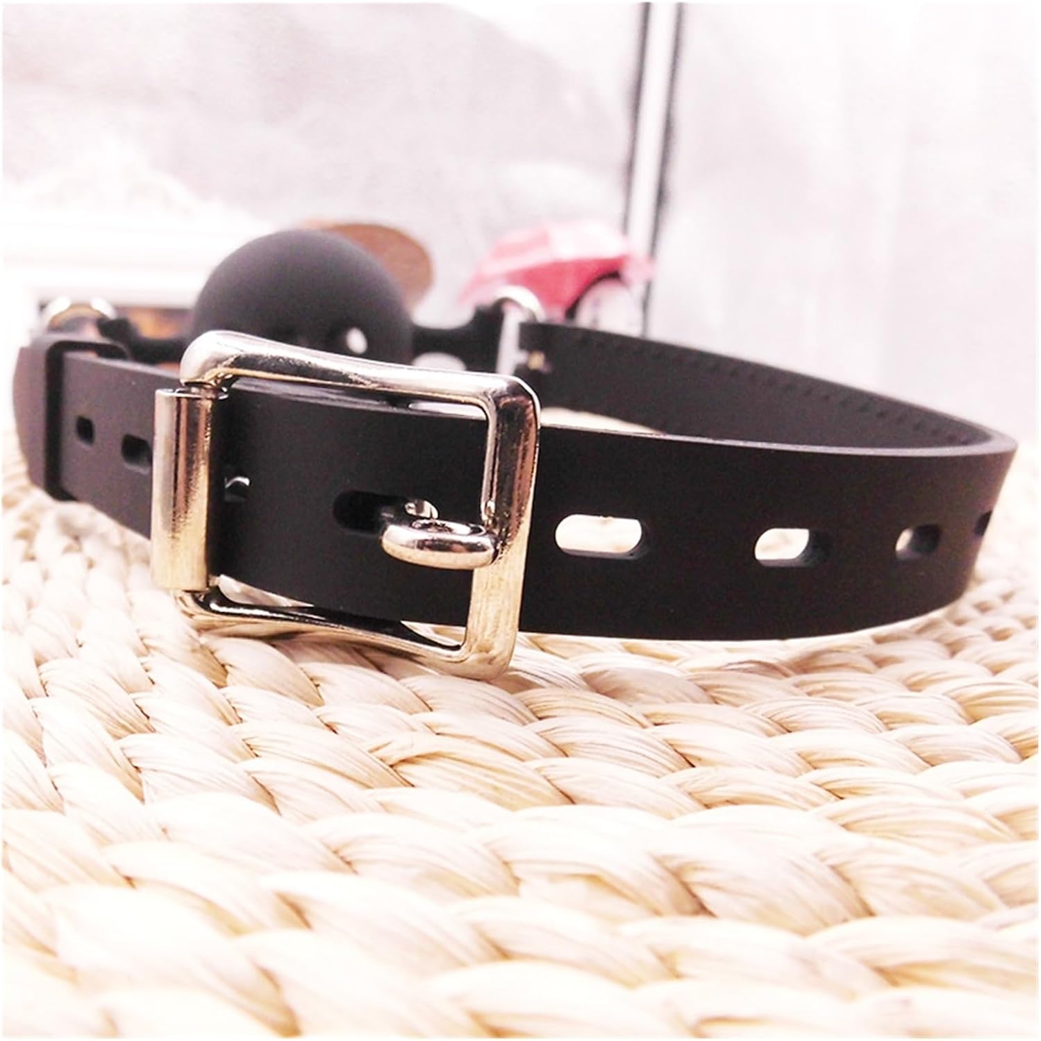 Silica Gel Cute Solid Harness Mouth Silicone Ball Gag Plug Couples Flirting Sex Products Toys Adult Games (Color : As)