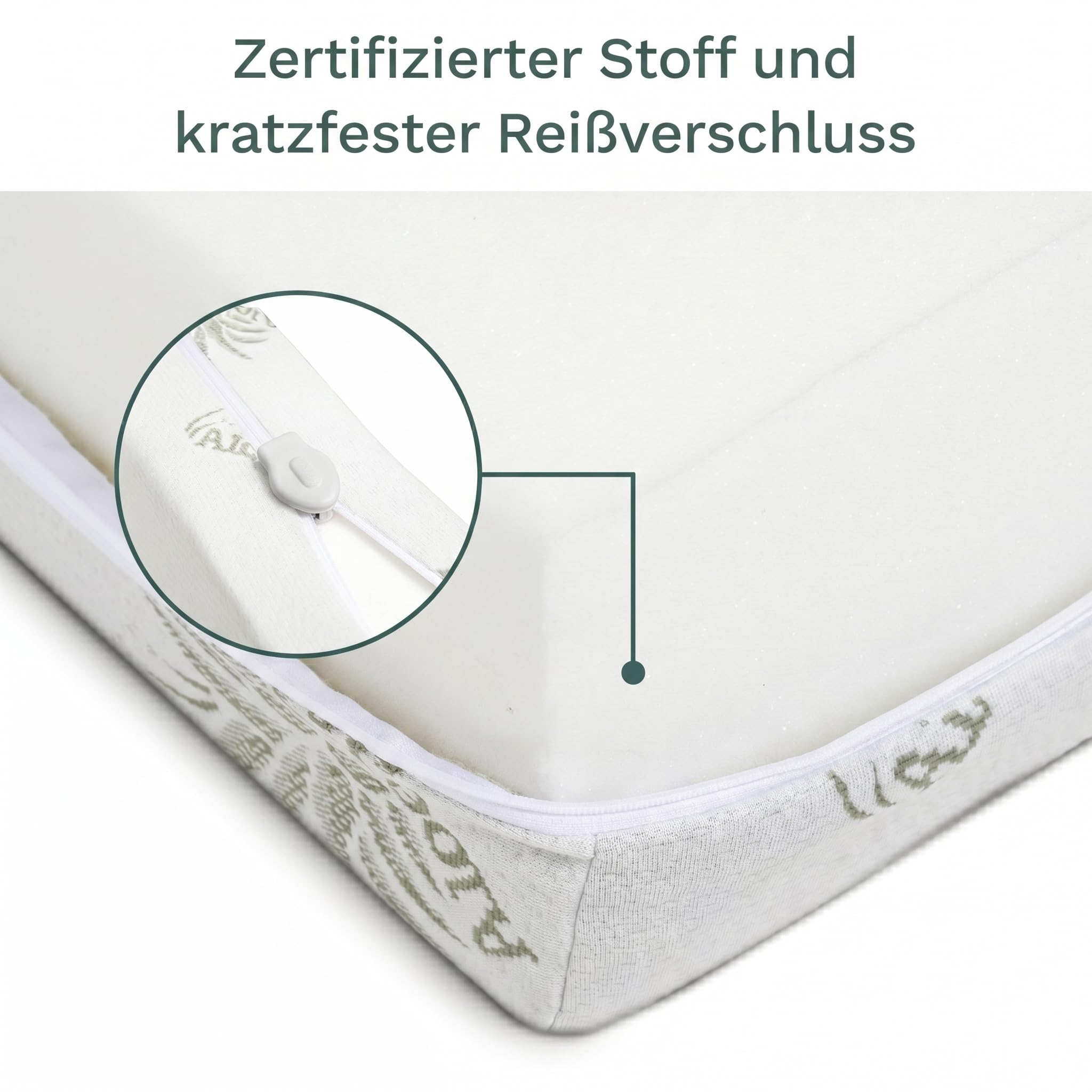 DOLCI SOGNI Stubenwagen Matratze 50x83 cm - Beistellbett Chicco next2me - 100% Made in Italy - Oeko-TEX® & CertiPUR™ - Baby Matratze mit waschbarem Aloe-Vera-Bezug