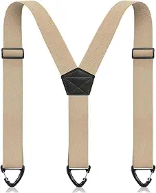 Suspensórios ocultos para homens sob roupas com laço de pressão, gancho ajustável de 3,8 cm de largura suspensório masculino para mulheres