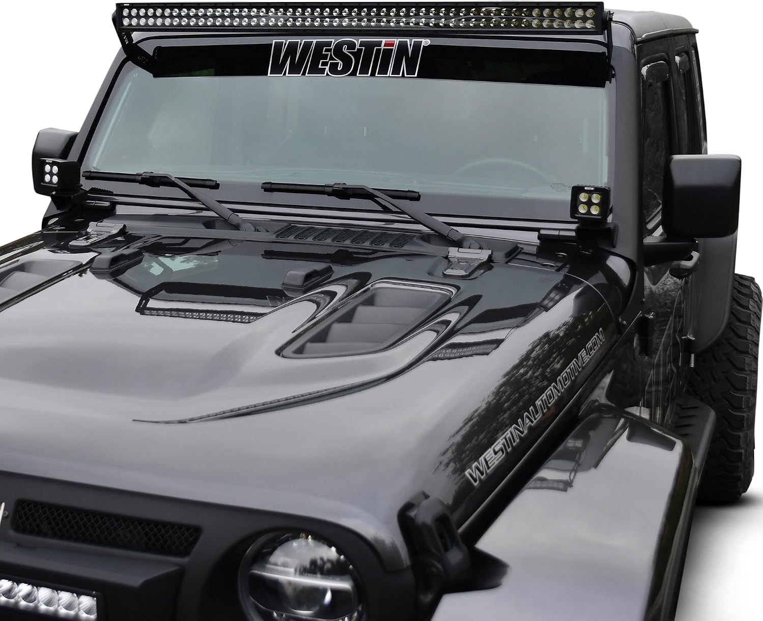 Westin 62-41085 Pillar LED Light Mount Bracket fits 2018-2025 Wrangler JL 2020-2025 Gladiator (Exc Mohave & Rubicon 392) (Exc 4xe)