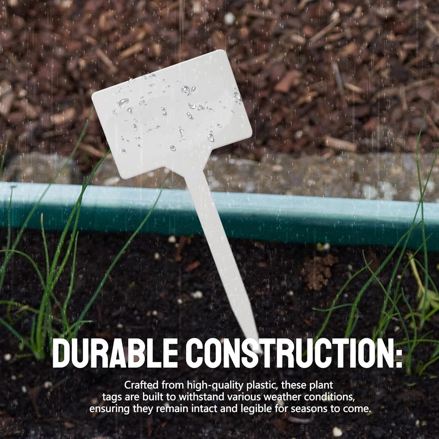 50Pcs Plant Labels,5 Inch 50 Pack Outdoor Tags Thick Garden Labels, Waterproof Durable Nursery Garden Markers, Strong Large Plant Markers for Vegetable Plants, Fruits, Flowers, Vine - Image 3