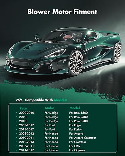 Miniatura 6 de SCITOO Motor delantero del ventilador del calentador HVAC 700203 para Acura para MDX, para Buick para Lucerna, para Chrysler para Sebring, para