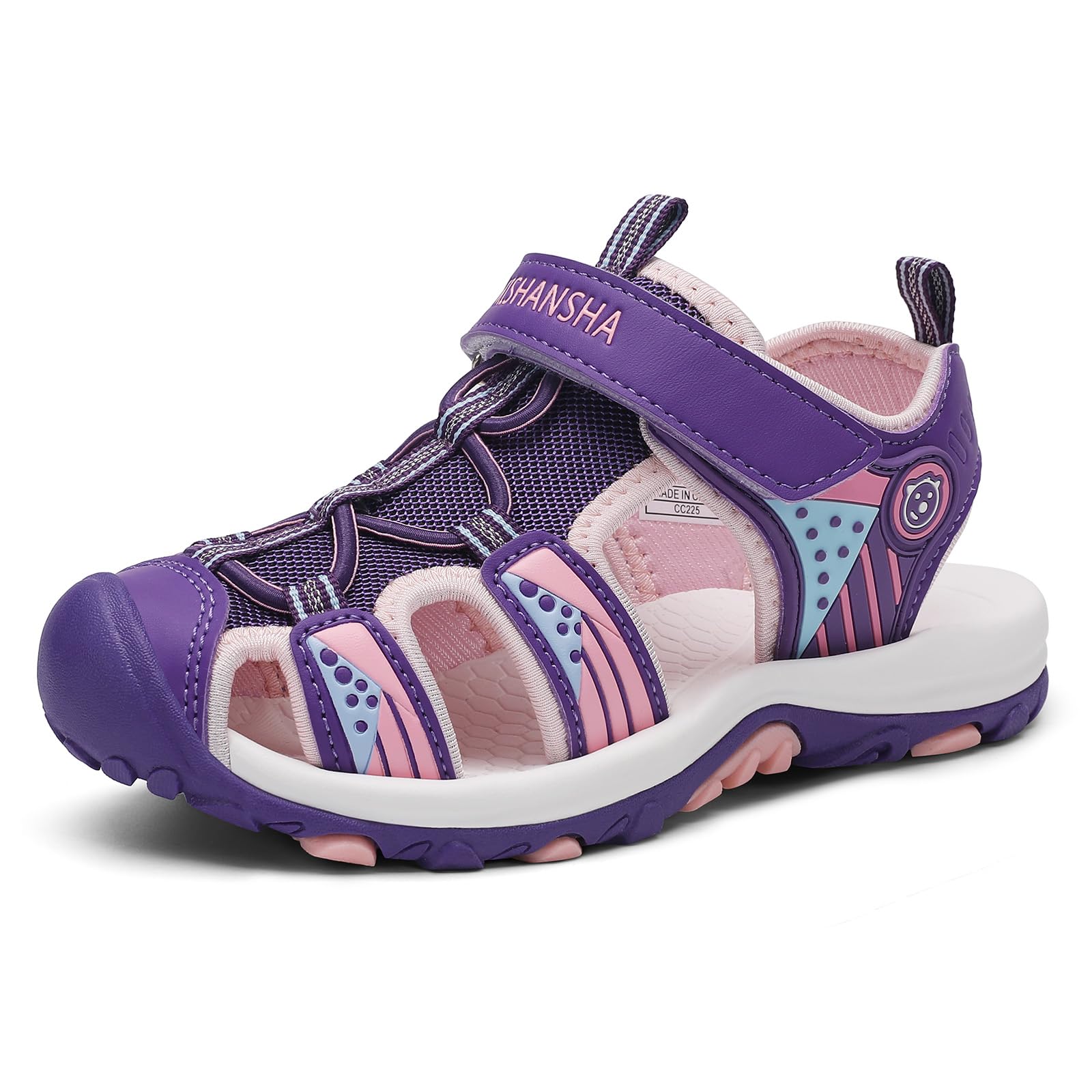 Mishansha Sandalen Jungen Trekkingsandalen Kinder Geschlossene Sommer Sandalen Gr.25-38 EU