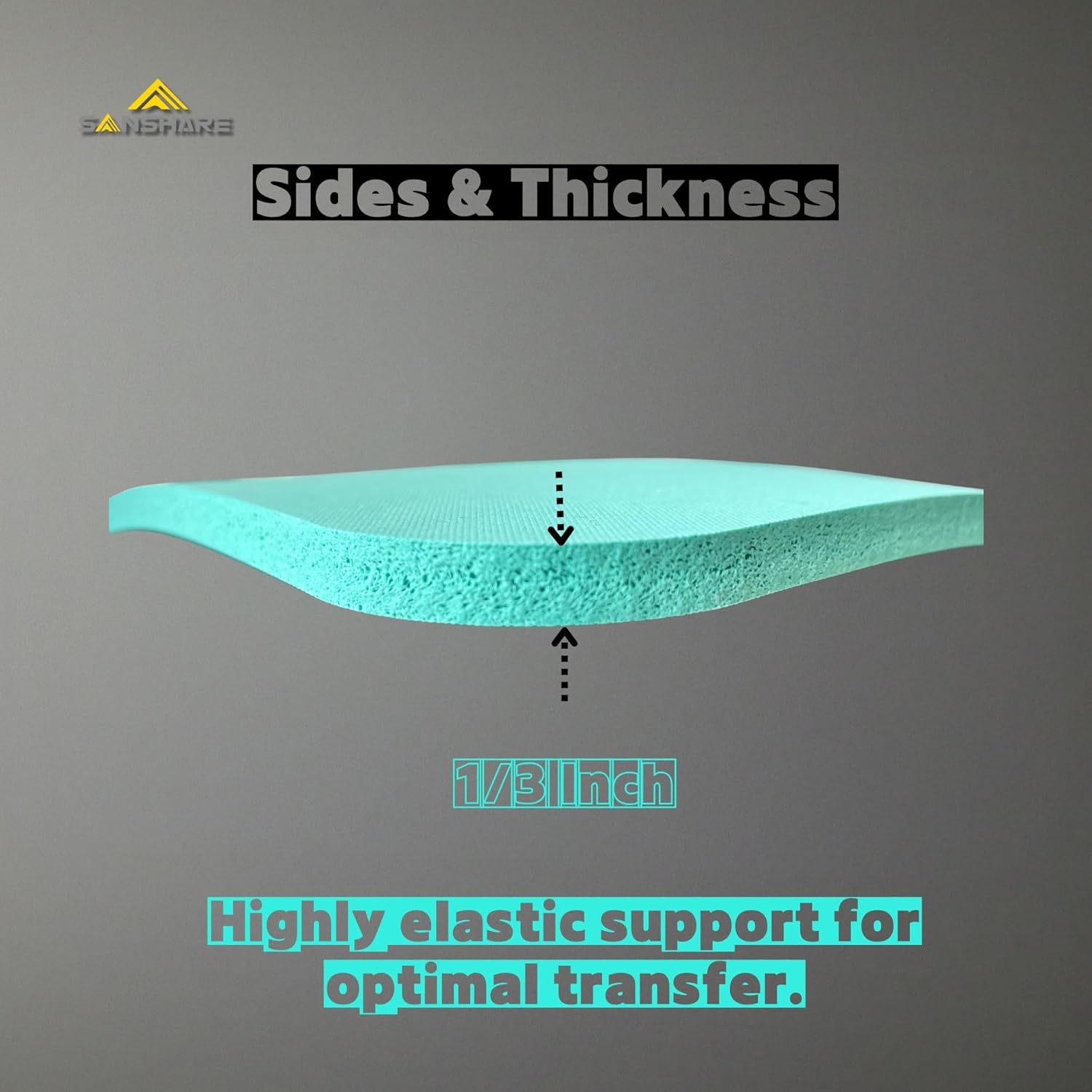 Heat Press mat with T-Shirt Shape Double Sides workable for Iron-on Heat Transfer or Craft Iron etc (Aqua)