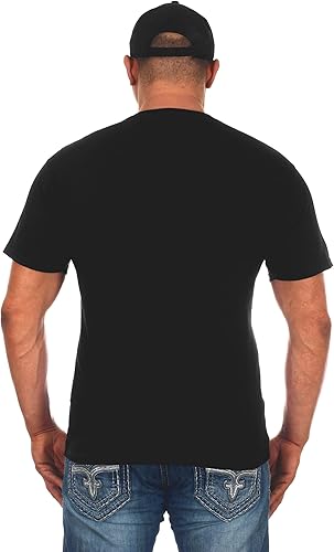 Miniatura 2 de JH DESIGN GROUP Camiseta Ford F150 Truck para hombre con bandera americana, color negro