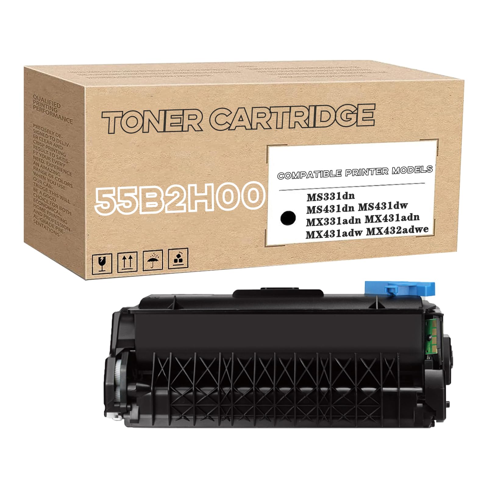 Cartuccia Di Toner Nero Compatibile 55B2H00, Confezione Da 2