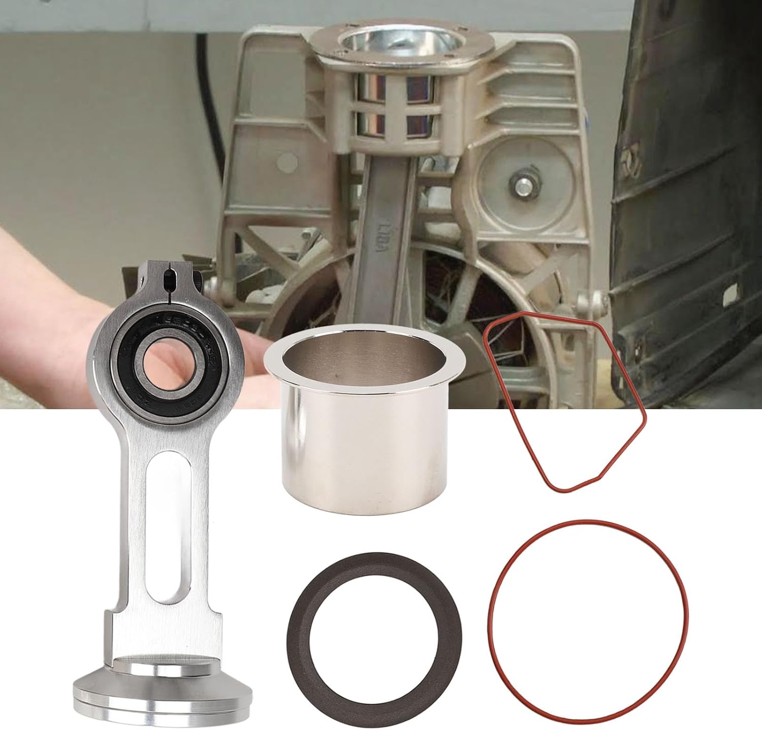 Compressor Piston Kit High Strength Connecting Rod Replacement Set Extend Compressor Life for Oil Compressor Pump kk 4835 Air Compressor Replacement Parts