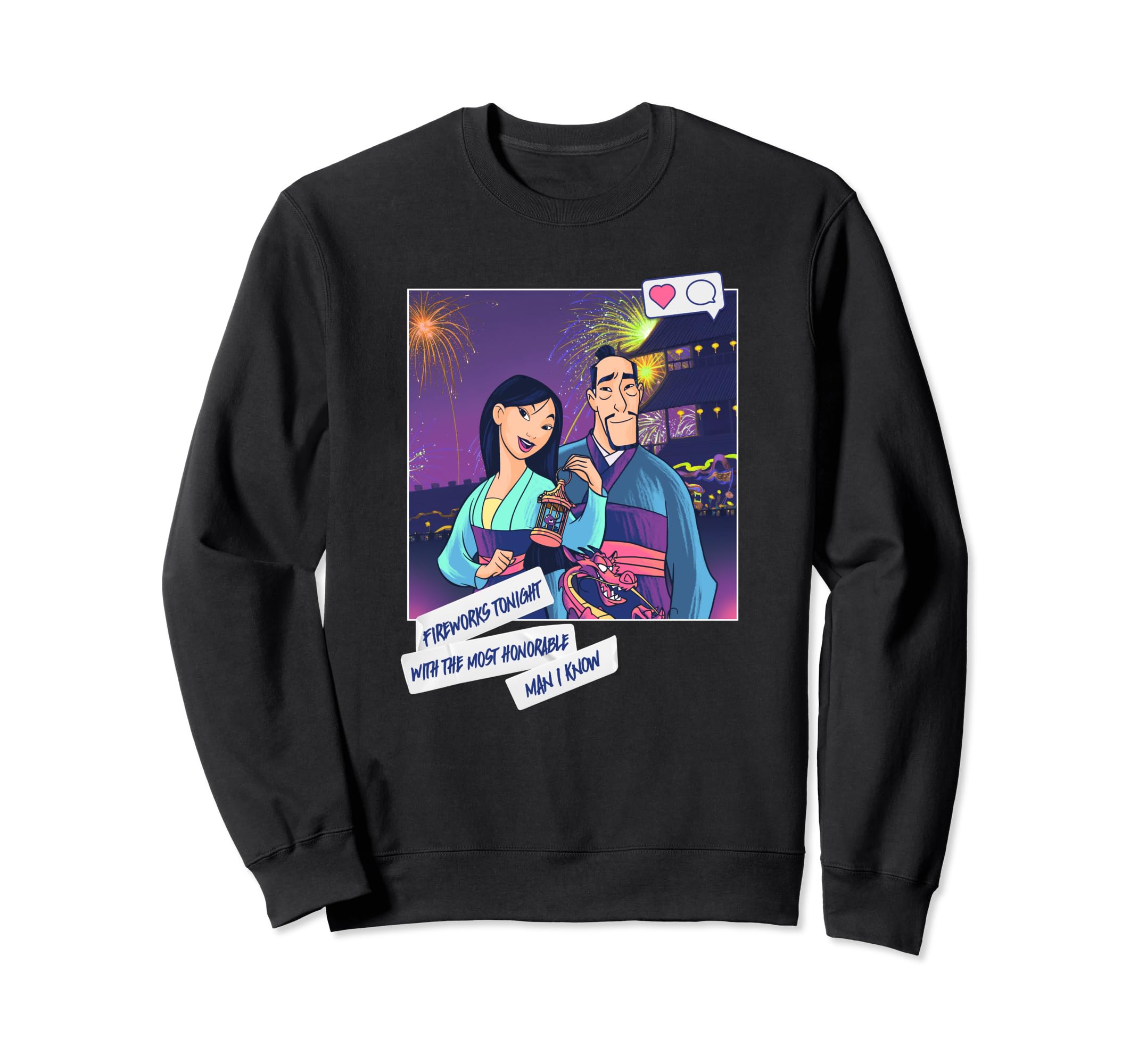 Sweatshirt Mulan Disney vêtement imprimé de groupe pour fan de pop culture - 2