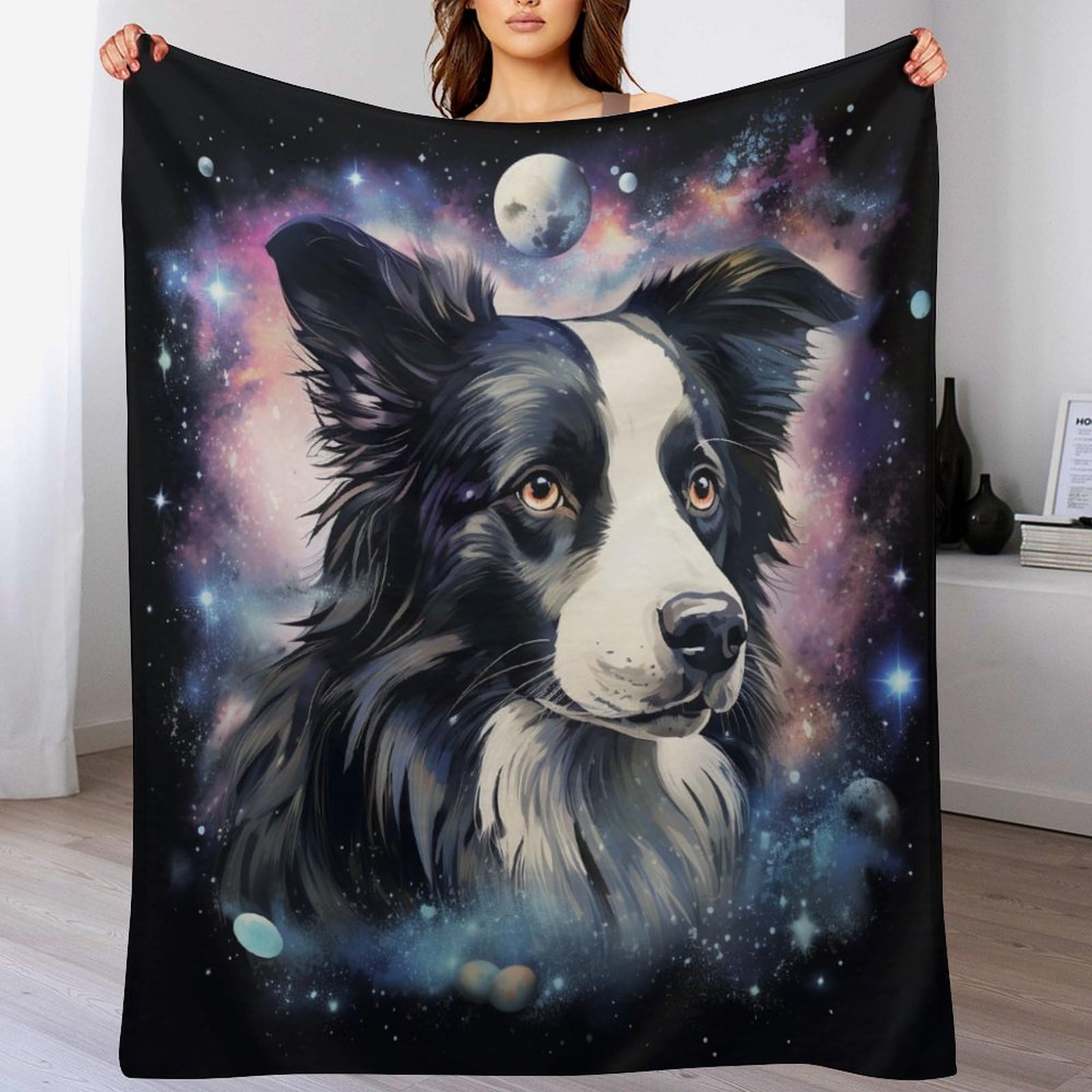 Couverture Polaire Border Collie le Cadeau Idéal pour Amoureux de Chiens