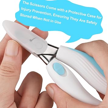 Rabbit Teeth Cutter,Premium Stainless Steel Bunny Tooth Nipper Teeth,5.3inch Tooth Cutter Scissor Sharp and Fast, Safe for Rabbits,for Guinea Pig Chinchilla Bunny Other Small Animals.(Blue)