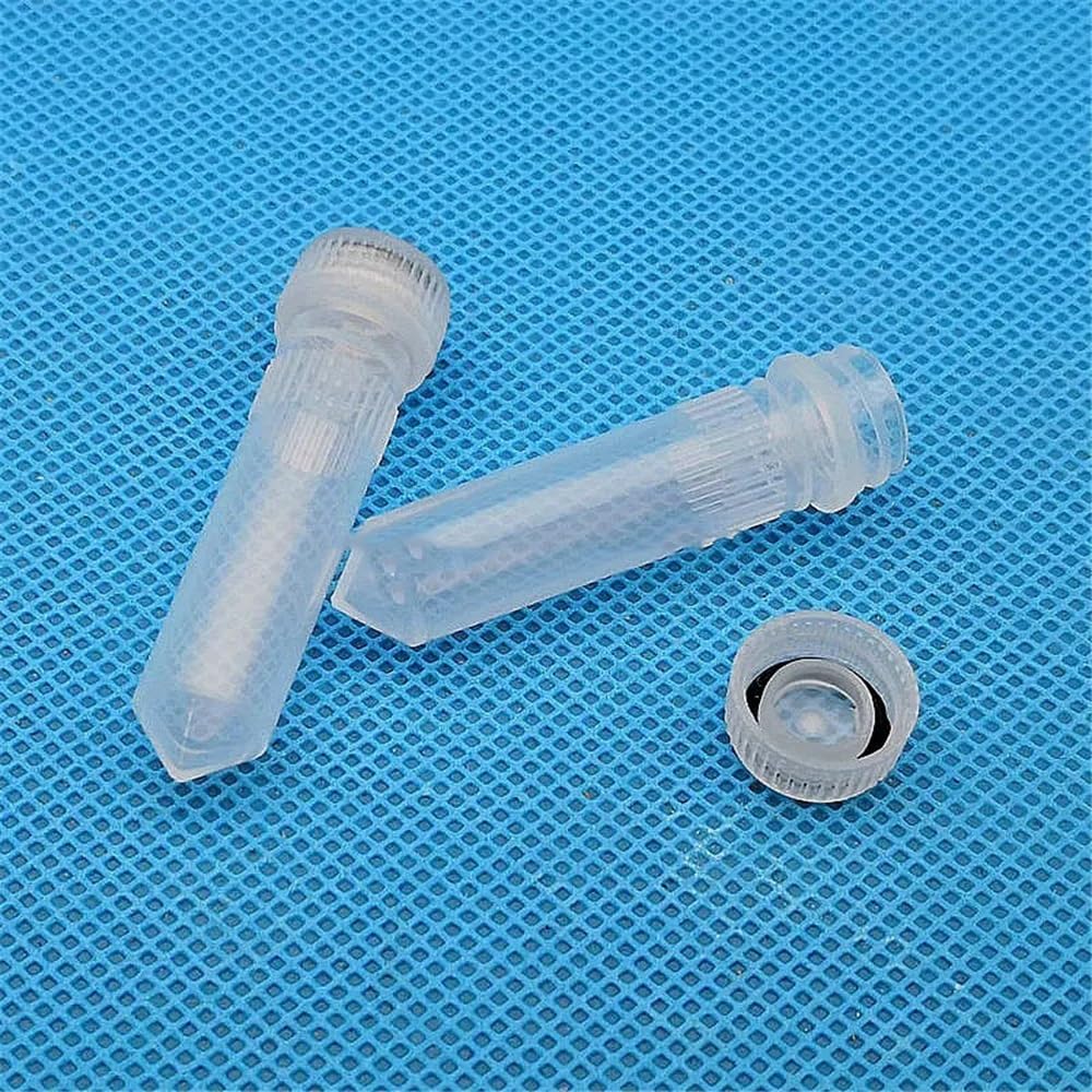 Attrezzature e forniture di laboratorio Provette da laboratorio in plastica 2 ml con fondo conico for campioni biologici guarnizione