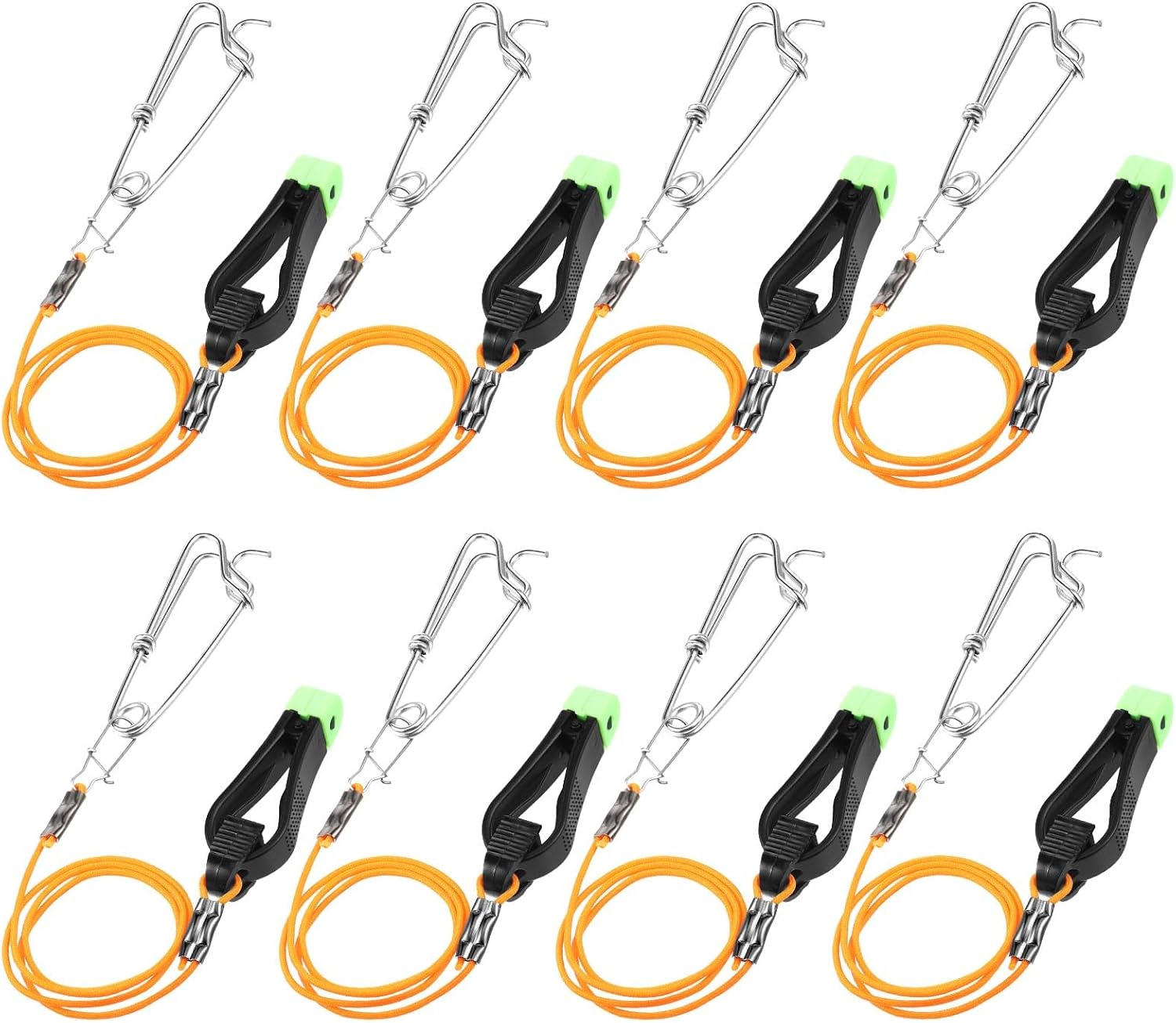 Hollowfly 8 Pcs Fishing Downrigger Line Release Snap Weight Release