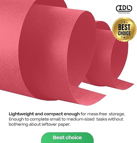 Vista 23 de Rollo de papel kraft marrón de 24 x 2160 pulgadas (180 pies), paquete de 4 – Papel de embalaje marrón hecho en Estados Unidos de 30 libras de grosor