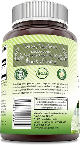 Miniatura 2 de Amazing India Suplemento de bromelina  500 mg por porción  120 tabletas  Sin OMG  Sin OMG  Fabricado en Estados Unidos