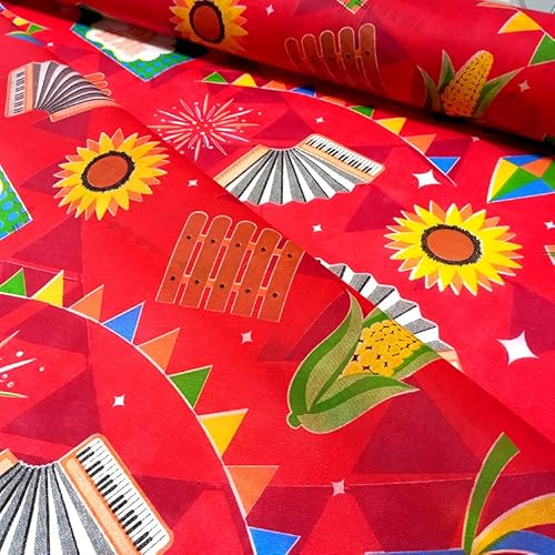 TNT Estampado Festa Junina Arraiá Caipira - 1,00m x 1,40m