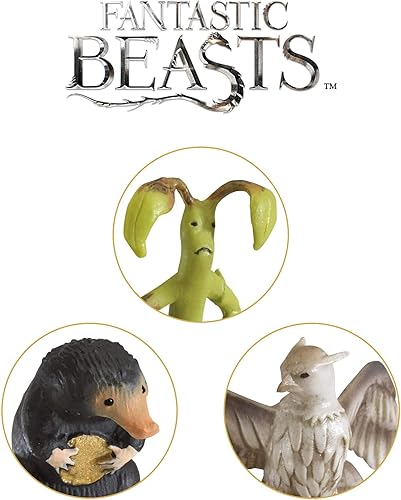 Miniatura 5 de The Noble Collection Fantastic Beasts - Juego de 4 marcadores detallados de 3 pulgadas (3.1 in), con licencia oficial de Harry Potter, regalos de