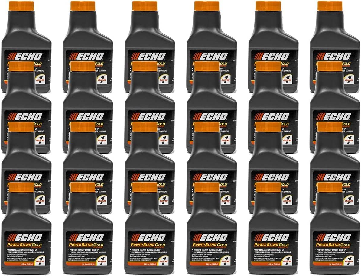 48 Pack Echo 2.6 oz Oil Bottles 2 Cycle Mix for 1 Gallon Power Blend / 6450001 c
