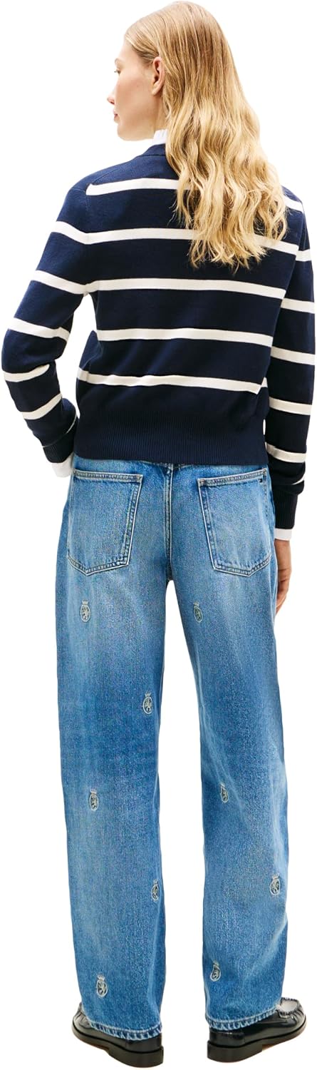Tommy Hilfiger Women's Long Sleeve Crew Neck Cardigan