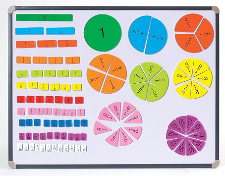Didax Educational Resources Magnetic Fraction Tiles