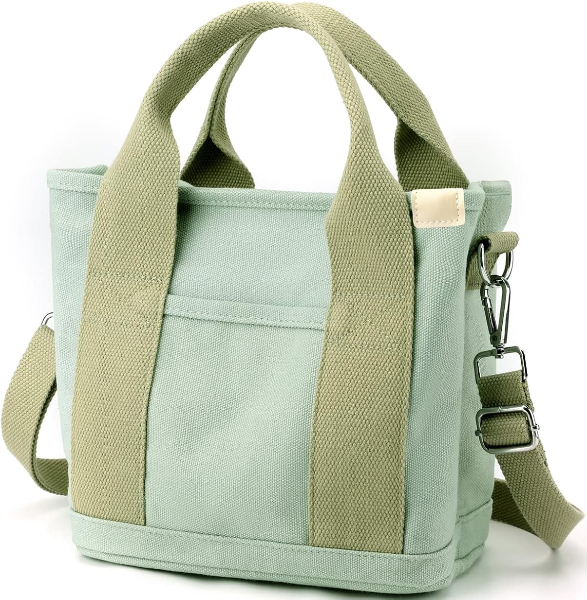 SUNNY SHOP Bolsos cruzados para mujer, bolsa de lona con cremallera, organizador de bolsillos, bolsa de almuerzo para mujer, bolso pequeño de hombro