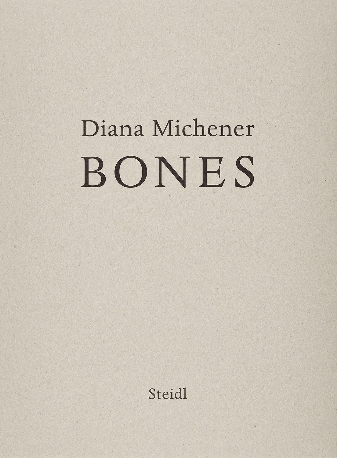 Diana Michener Bones l'album de photographies d'art premium de Steidl