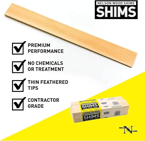 Wood Snapping Shim, 3/8 x 1-3/8 x 12-In., 42-Pk.