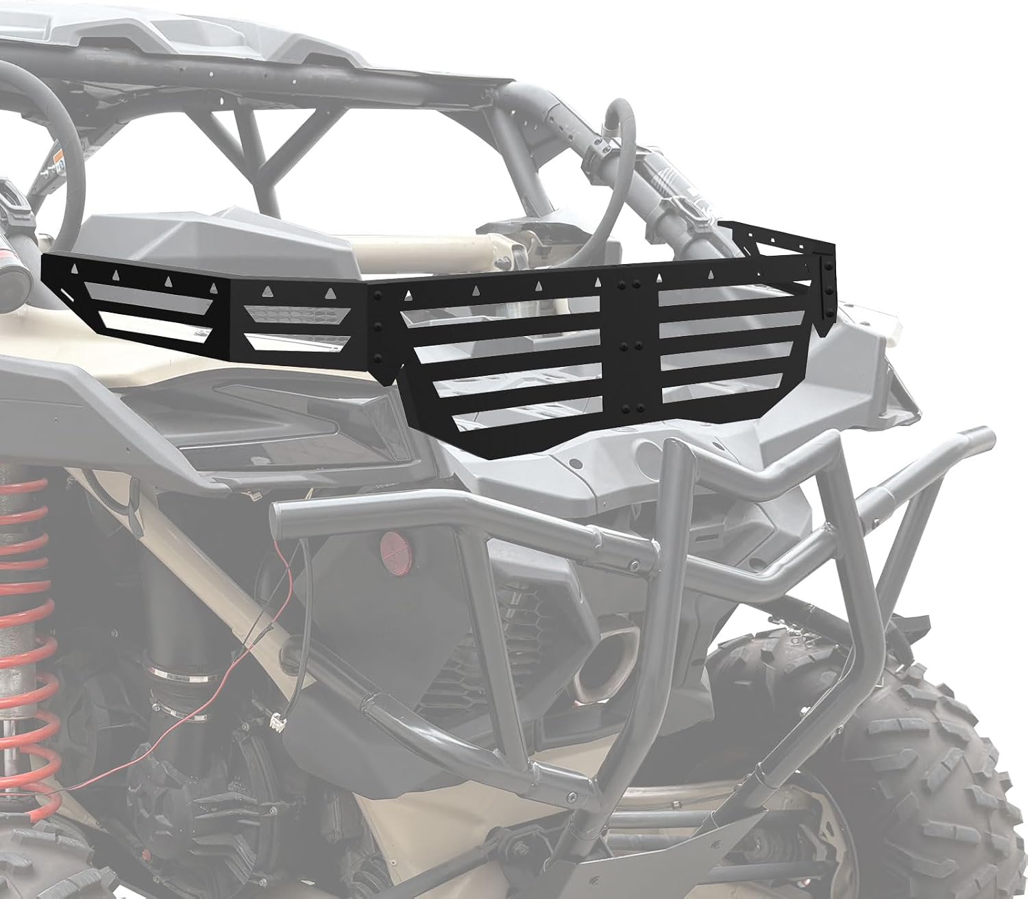 X3 Rear Cargo Bed Extender Tailgate, Heavy-Duty Steel Rear Bed Enclosure Cargo Secure Extension for Can Am Maverick X3 MAX Turbo R RR 2017-2025 Accessories