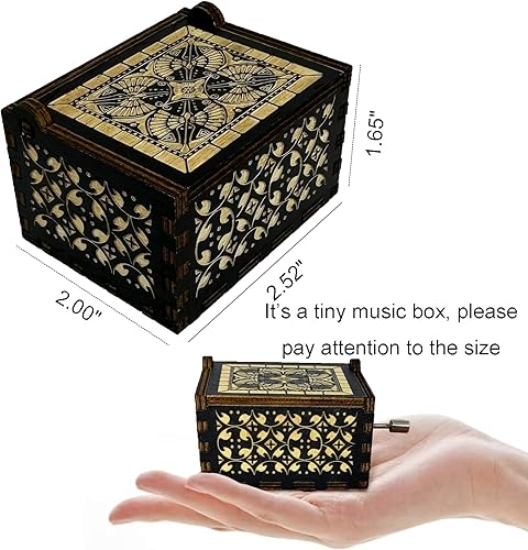 Miniatura 6 de Youtang Caja de música de regalo para papá, You're My Sunshine, madera grabada, regalos personalizables para seres queridos, caja musical de madera