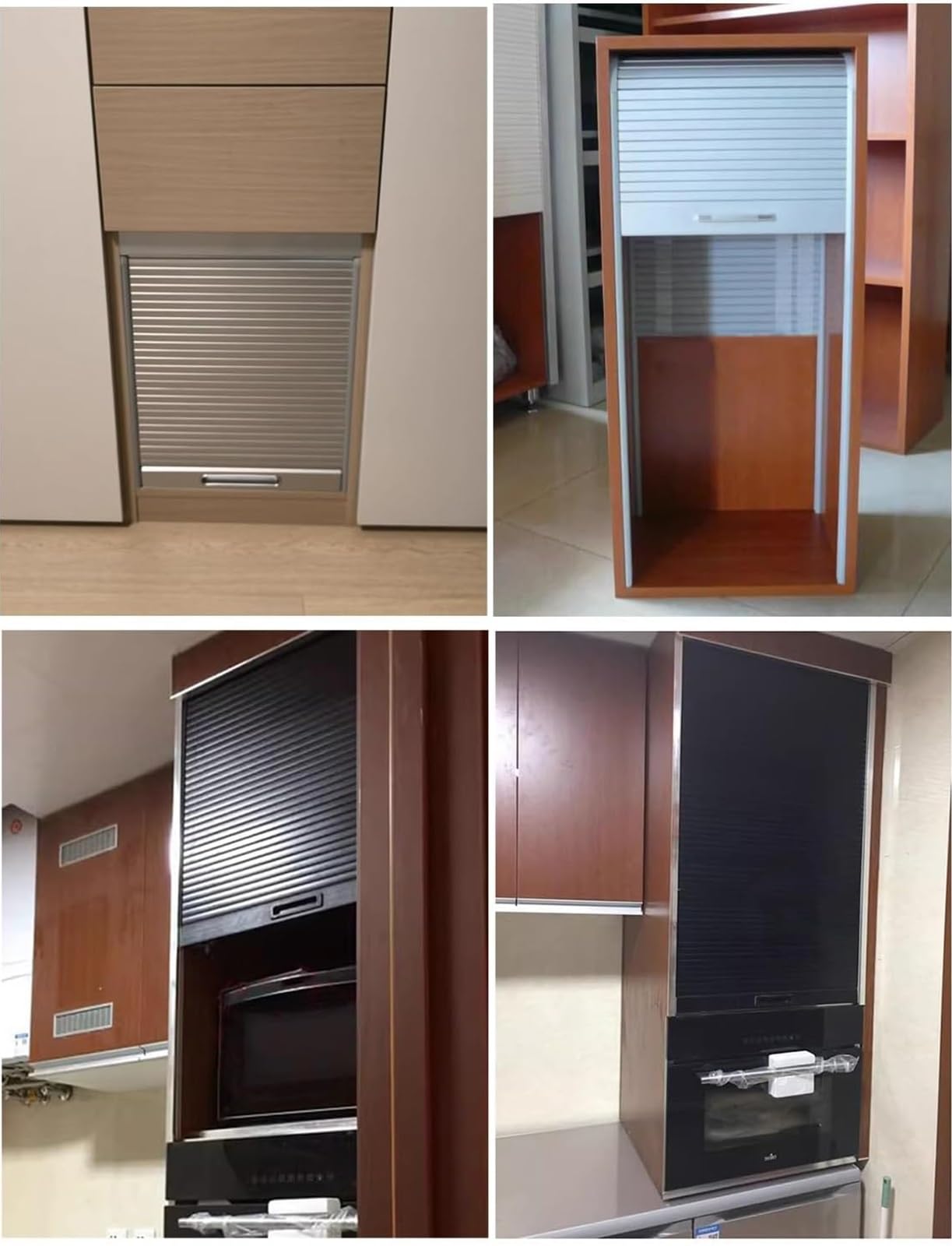 Portes pliantes Kit de porte à rideau durable avec rail, portes coulissantes à enroulement pour bureau/cuisine/buanderie, porte rétractable personnalisable en taille et couleur
