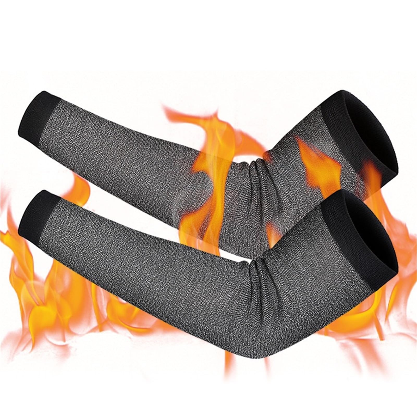 Mangas de soldador 1 par de protectores brazo seguridad resistentes a cortes y retardantes llama, mangas trabajo seguras for altas temperaturas(2 Pairs)