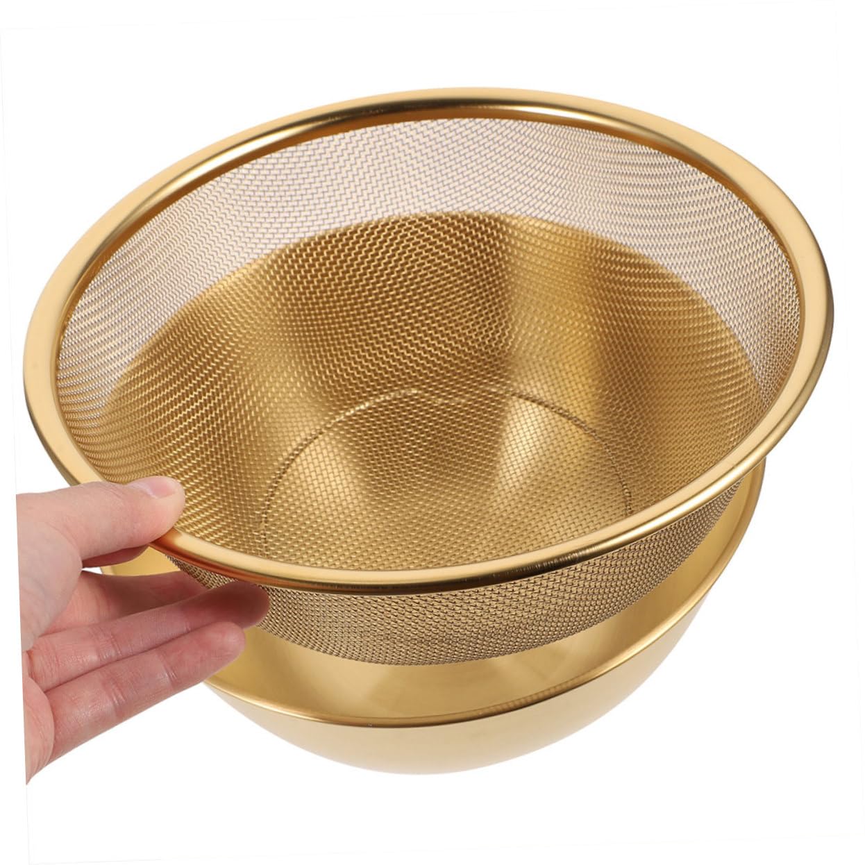 Colador de Arroz de Acero Inoxidable, 2 Piezas, Cesta Escurridora