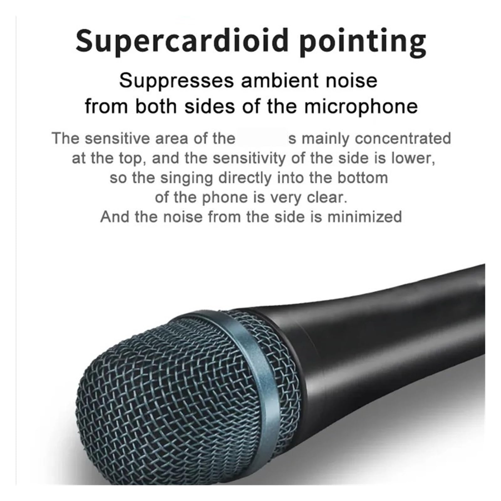 Microfono Dinamico Supercardioide Microfono Palmare Professionale Cablato For Karaoke, Canto, Registrazione BBOX, Microfono Vocale