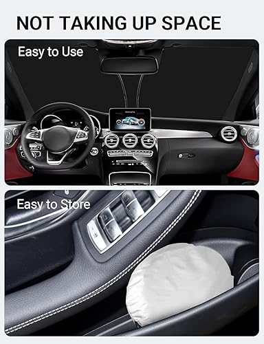 Miniatura 9 de Parasol plegable para parabrisas delantero, ajuste personalizado para Mercedes Benz GLC 2022 2021-2016, accesorios de invierno, actualización 2022