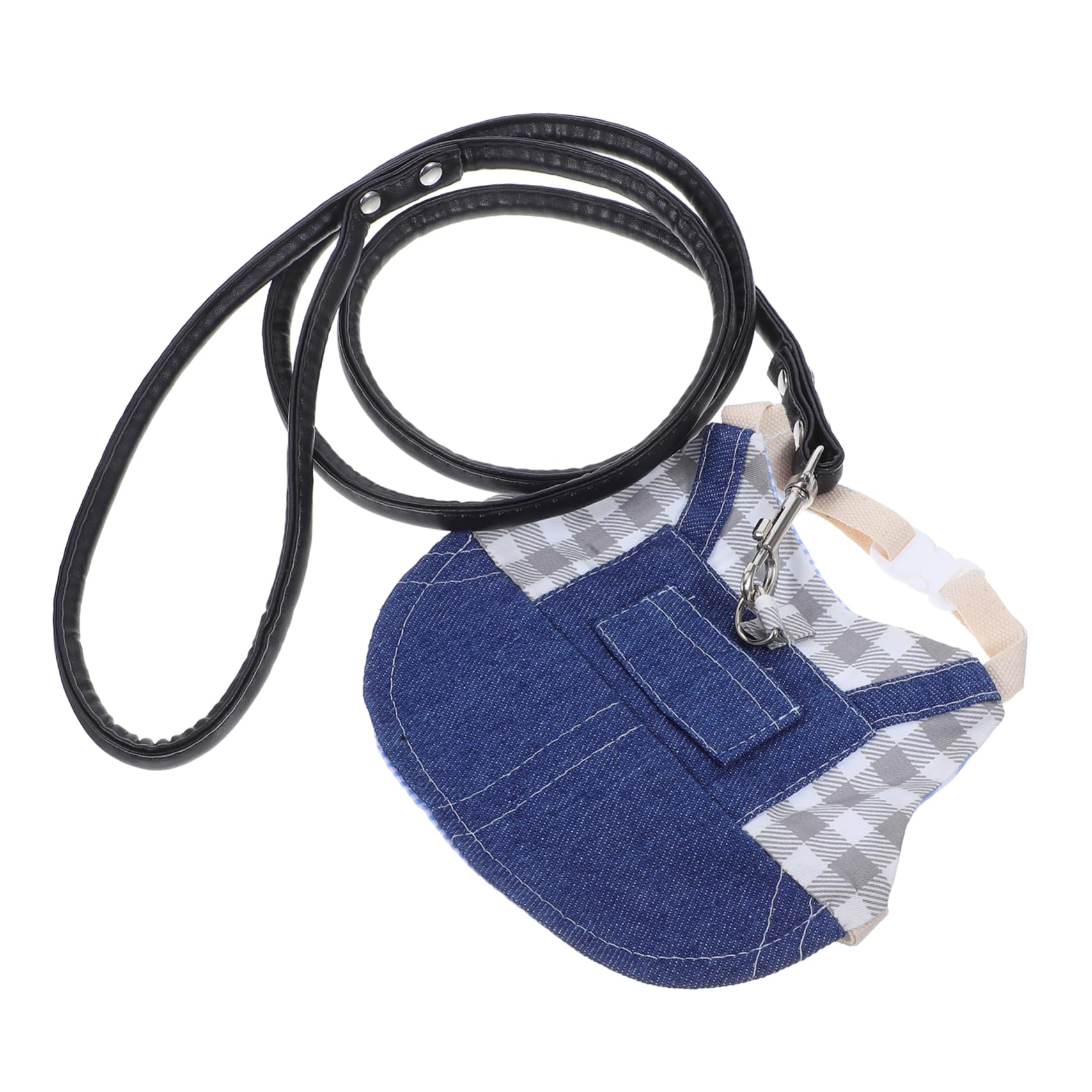 Toddmomy Adjustable Bunny Harness Leash Set Small Rabbit Harness Pet Vest for Outdoor Rabbit Clothes for Pet Leash