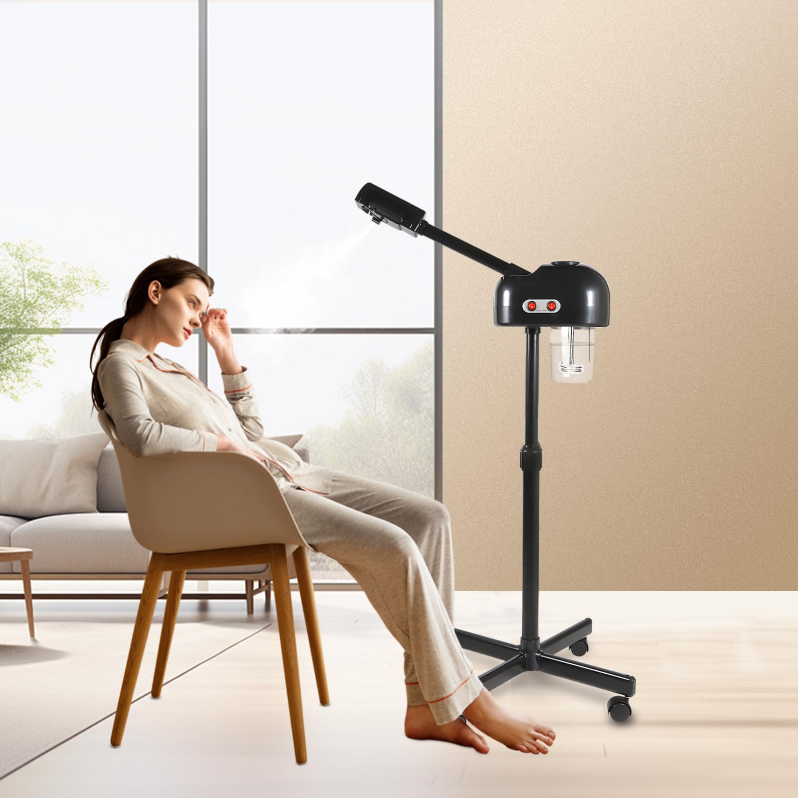 MINRS Gesichtsdampfer 800W Kosmetikstudio Gesichtssauna Verdampfer Gesichts-Sauna-Verdampfer Feuchtigkeitsspendende Schönheit Instrument für Haushalte, Schönheitssalons, Spas