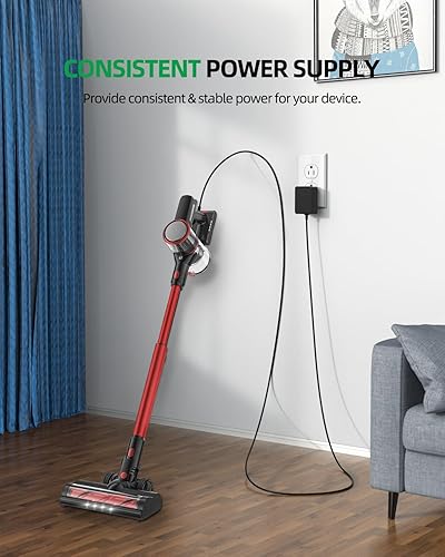 Miniatura 7 de Seguridad certificada por cargador UL 26V apto para Moosoo, aspiradora inalámbrica – Compatible con batería de aspiradora inalámbrica XL-618A X6 X6W